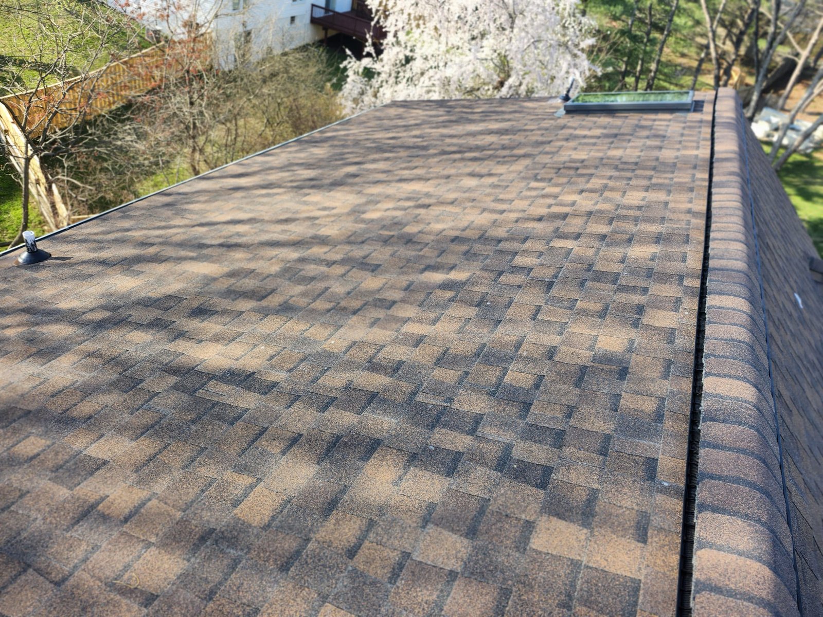 Aerial roof view Germantown Maryland