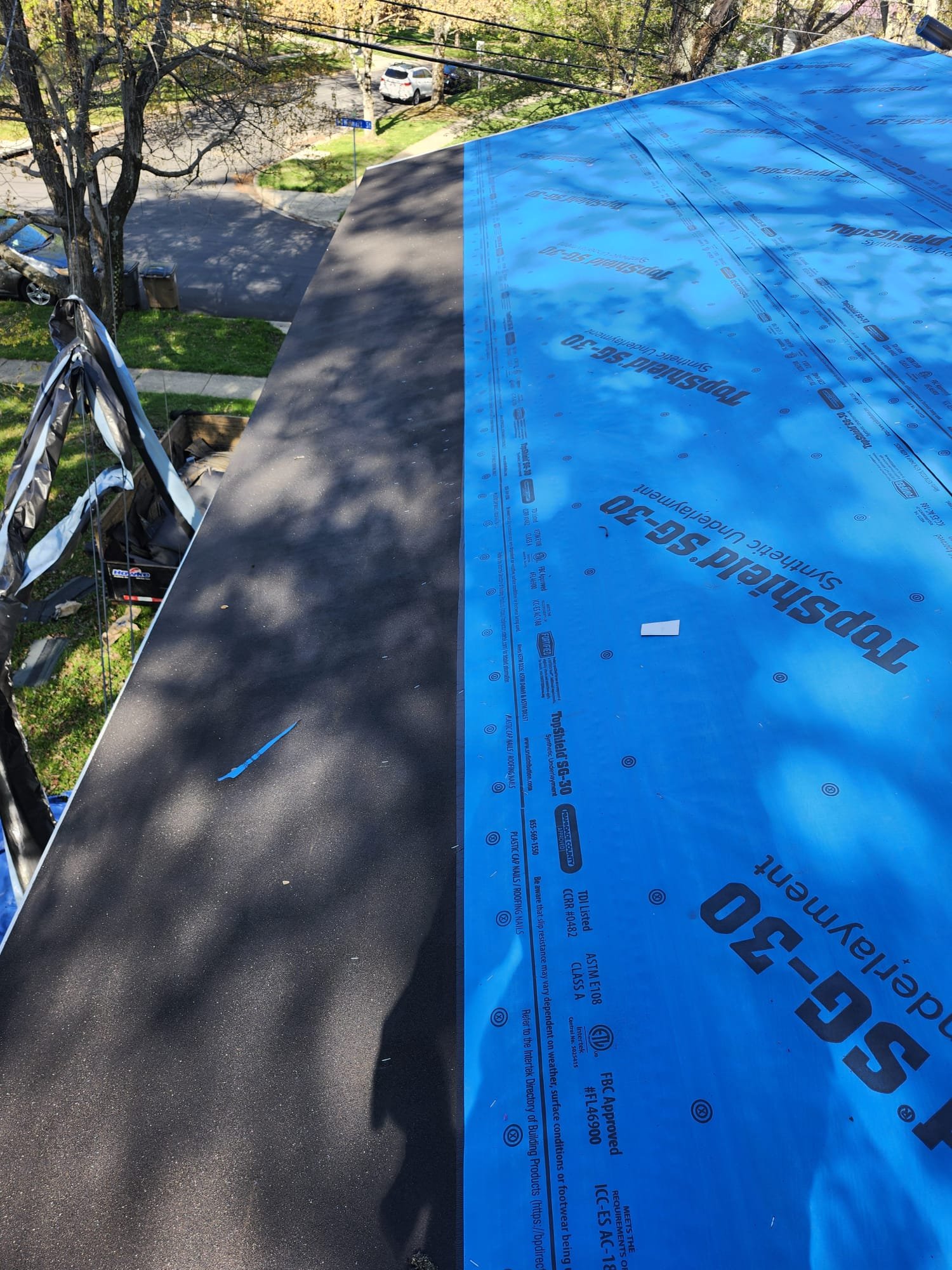 White curved flat roof Laytonsville Maryland